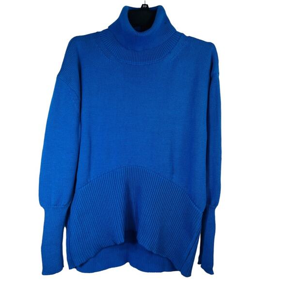 Princess Polly Colbolt Blue Knit Larnee Turtleneck Womens Sweater Blue Small - Picture 1 of 14